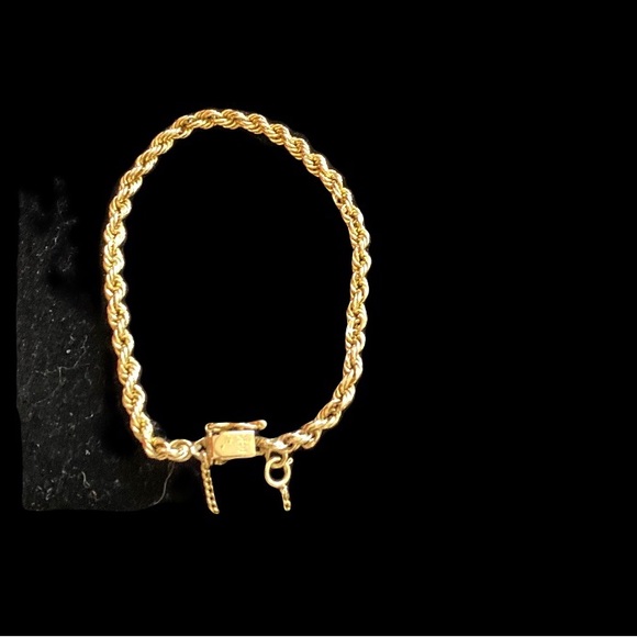 14K Yellow Gold Jewelry Vintage 4k Yellow Gold Double Rope Chain